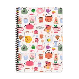 Keskin Color Coffee Çizgili Karton Kapak Spiralli A4 80 Yaprak Defter