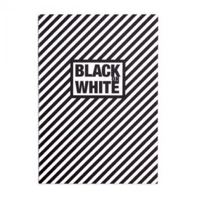 Keskin Color Container Black On White 16.5x23.5 cm 20 Yaprak Line Siyah Dikişli Defte
