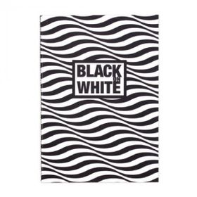 Keskin Color Container Black On White 16.5x23.5 cm 20 Yaprak Wawe Siyah Dikişli Defter