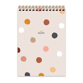 Keskin Color Daily Notes Spiralli Puantiye Karton Kapak 72 Yaprak 17x24 cm Çizgili Bloknot