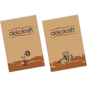 Keskin Color Dekokraft Spiralli A4 Kareli 100 Yaprak Bloknot