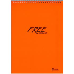Keskin Color Free A4 Spiralli PP Kapak Kareli 100 Yaprak Defter