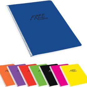 Keskin Color Free A5 100 Yaprak Kareli Spiralli Plastik Kapak B12 Not Defteri