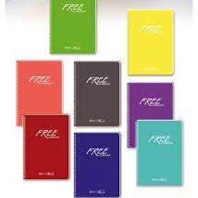 Keskin Color Free A5 Plastik Kapak 120 Yaprak Kareli Spiralli Defter