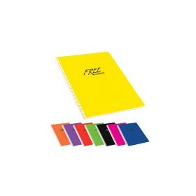 Keskin Color Free Office Plastik Kapak Çizgisiz 60 Yp A4 Spiralli Defter