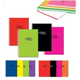 Keskin Color Free Plastik Kapak Çizgili A5 80 Yaprak Spiralli Defter