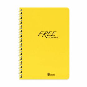 Keskin Color Free Sarı Plastik Kapak 80 Yaprak A4 Çizgisiz Spiralli Defter
