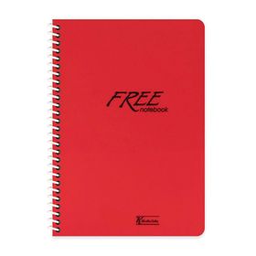 Keskin Color Free Spiralli 80 Yaprak A4 Kareli Kırmızı Defter