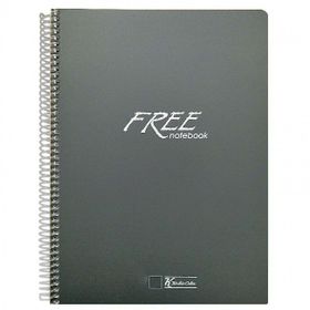 Keskin Color Free Spiralli Plastik Kapak Çizgisiz A4 100 Yaprak Defter