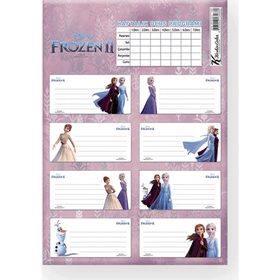 Keskin Color Frozen Elsa Okul Etiketi