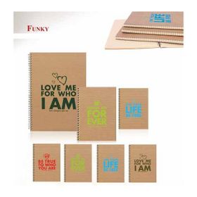 Keskin Color Funky A4 100 Yaprak Çizgili Sert Kapak Defter