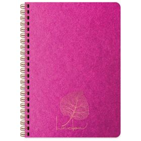 Keskin Color Fuşya 17x24 cm Kareli Linden Defter