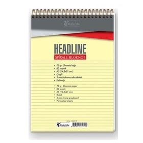 Keskin Color Headline A5 Üstten Spiralli 80YP Çizgili Bloknot Defter