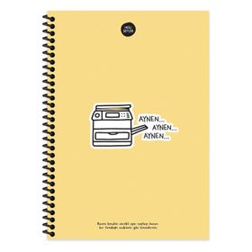 Keskin Color Hisli Şeyler 17X24 Kareli Aynen Aynen Aynen 100 Yaprak Defter