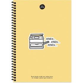 Keskin Color Hisli Şeyler 17X24 Kareli Aynen Aynen Aynen 100 Yaprak Defter