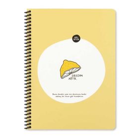 Keskin Color Hisli Şeyler A4 Spiralli Çizgili 80 Yaprak Sıkıldım Artık Defter