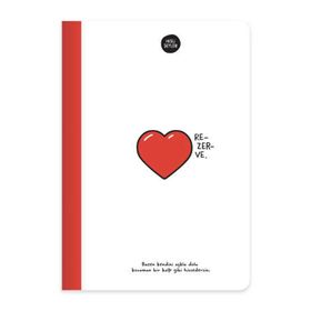Keskin Color Hisli Şeyler Ciltli Rezerve Sert Kapak 64 Yaprak 14x20 cm Çizgili Defter