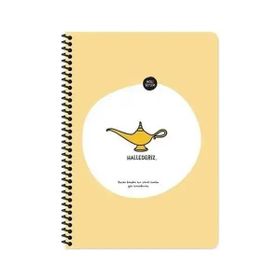 Keskin Color Hisli Şeyler Spiralli Hallederiz Karton Kapak 80 Yaprak C5 Çizgili Defter
