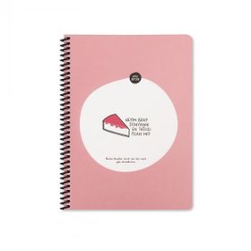 Keskin Color Hisli Şeyler Spiralli Sıkıldım Artık Karton Kapak 80 Yaprak 16,5x22,5 cm Çizgili Defter