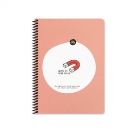 Keskin Color Hisli Şeyler Spiralli Sıkıldım Artık Karton Kapak 80 Yaprak 16,5x22,5 cm Çizgili Defter