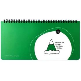 Keskin Color Hisli Şeyler Zirvedeyim Canım Duymuyorum 13x27 cm Spiralli Haftalık Planlayıcı