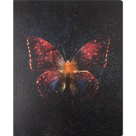 Keskin Color Kareli Bind-Note Butterfly Kırmızı 13 x 16.5 cm Defter