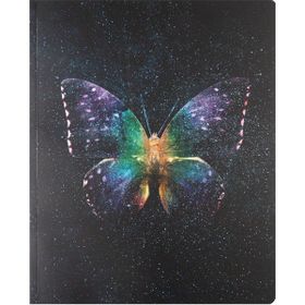 Keskin Color Kareli Bind-Note Butterfly Mor 13 x 16.5 cm Defter