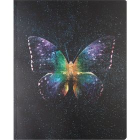 Keskin Color Kareli Bind-Note Butterfly Mor 20 x 25 cm Defter