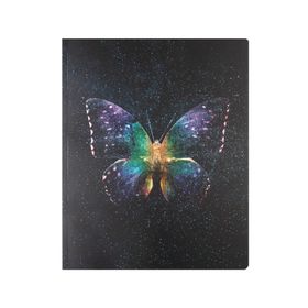 Keskin Color Kareli Bind-Note Butterfly Mor 20 x 25 cm Defter