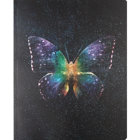 Keskin Color Kareli Bind-Note Butterfly Mor 20 x 25 cm Defter