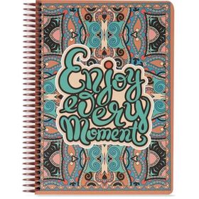 Keskin Color Kareli Sert Kapak Wallart Enjoy Very Moment 17x24 cm Spiralli Defter