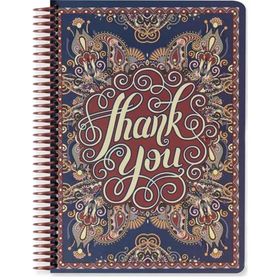 Keskin Color Kareli Sert Kapak Wallart Thank You 17x24 cm Spiralli Defter