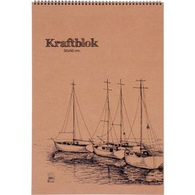 Keskin Color Kraftblok Spiralli Resim Defteri 35 x 50 cm Resim Defteri