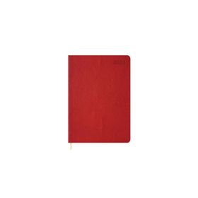 Keskin Color KRNST05048 2023 Yılı 16x24 cm Kırmızı Günlük Çizgili Termo Deri Ajanda
