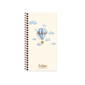 Keskin Color La Plume Çizgisiz Balon 10x19 cm Krem Renk Kağıt 80 Yaprak Kalın Kapaklı Telli Defter