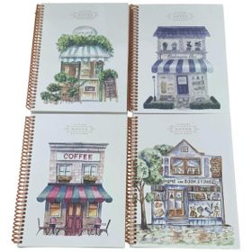 Keskin Color La Plume Karton Kapak 16.5x22.5 cm 80 Yaprak Kareli Spiralli Defter