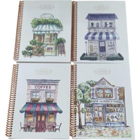 Keskin Color La Plume Karton Kapak 16.5x22.5 cm 80 Yaprak Kareli Spiralli Defter