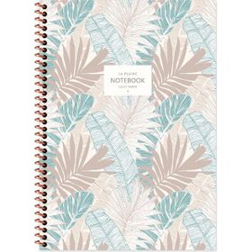Keskin Color La Plume Leaves Mavi A6 Çizgili Defter