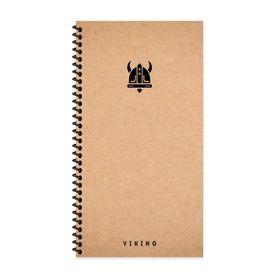 Keskin Color La Plume Viking Spiralli Başlık Sert Kapak 80 Yaprak 10x19 cm Çizgisiz Defter