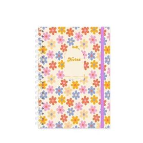 Keskin Color Limited Edition Çiçekler Mor 19x25 cm Spiralli Defter