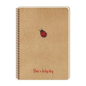 Keskin Color Lucky Kraft Kapak Spiralli A5 80 Yaprak Noktalı Renkli Spiralli Defter