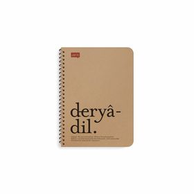 Keskin Color Lugat 365 Spiralli Deryadil Kraft Kapak 80 Yaprak 16x22 cm Çizgili Defter