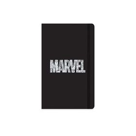 Keskin Color Marvel 13x21 80 Yapraklı Çizgili Ciltli Lastikli Siyah Defter