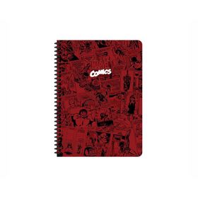 Keskin Color Marvel Spiralli Bordo Sert Kapak 100 Yaprak 17x24 cm Çizgili Defter