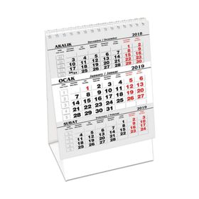 Keskin Color MDZK-786 Üçgen Karton Masa Takvimi