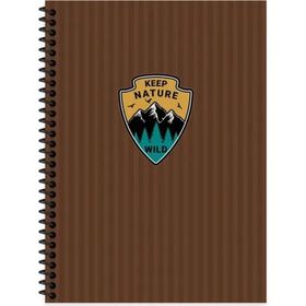 Keskin Color Outdoor Kahverengi Kareli Spiralli Sert Kapak Defter