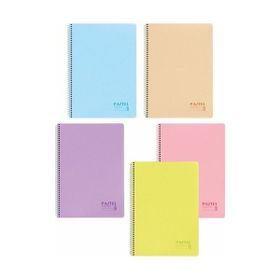 Keskin Color Pastel A4 100 Yaprak Spiralli Pp Kapak Çizgili Seti 5'li Defter