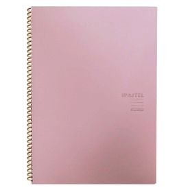 Keskin Color Pastel Note Spiralli Açık Pembe Plastik Kapak 80 Yaprak 16,5x22,5 Çizgili Defter