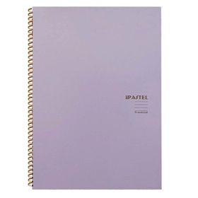 Keskin Color Pastel Note Spiralli Lila Plastik Kapak 80 Yaprak 16,5x22,5 Çizgili Defter