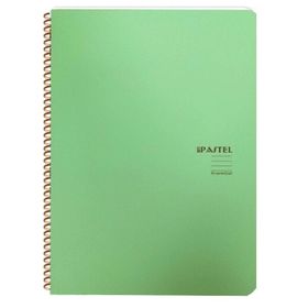 Keskin Color Pastel Note Spiralli Yeşil Plastik Kapak 80 Yaprak 16,5x22,5 Çizgili Defter